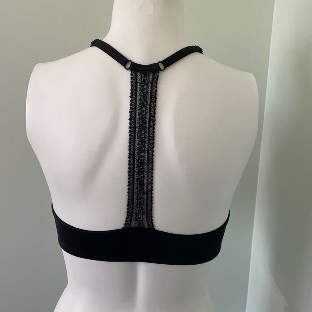 Victoria's Secret Very Sexy PushUp black lace T back bra 32c